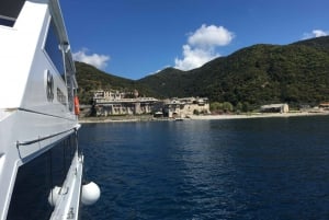 Ouranoupoli: Mount Athos Sightseeing Glass-Bottom Boat Tour