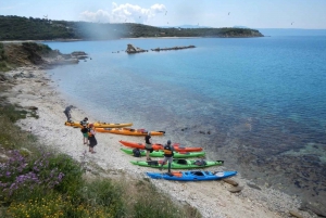 Ouranoupoli: Sea Kayaking Drenia Islands Private Day Tour