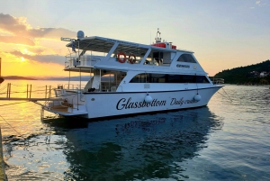 Ouranoupolis: Private Sunset Cruise on a Glassbottom Boat