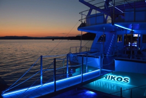 Ouranoupolis: Private Sunset Cruise on a Glassbottom Boat