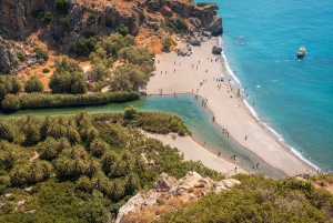 Rethymno: Preveli Beach Damnoni Beach Kourtaliotiko Day Trip