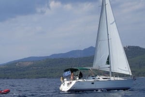 Sani: W Sithonia secluded coves & islets Sailing yacht trip