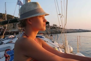 Sani: W Sithonia secluded coves & islets Sailing yacht trip