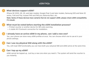 Slovak/Europe: eSim Mobile Data Plan