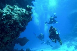 Snorkeling for beginners in crystal clear sea of Halkidiki