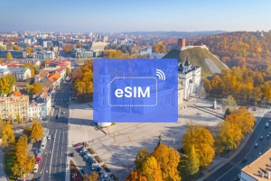 Vilnius: Lithuania/ Europe eSIM Roaming Mobile Data Plan