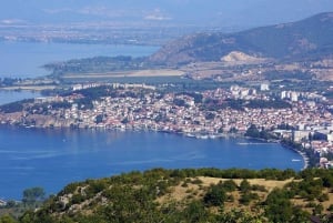 Walking mountain villages and beach afternoon, from Ohrid.