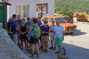 Walking mountain villages and beach afternoon, from Ohrid.