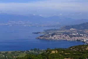 Walking mountain villages and beach afternoon, from Ohrid.