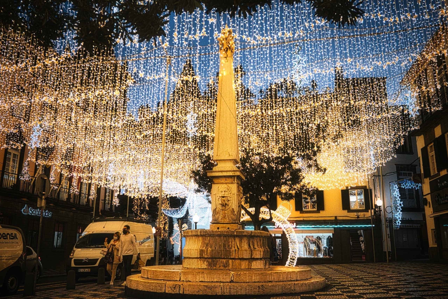 Julelys i Funchal Tuk Tuk-tur