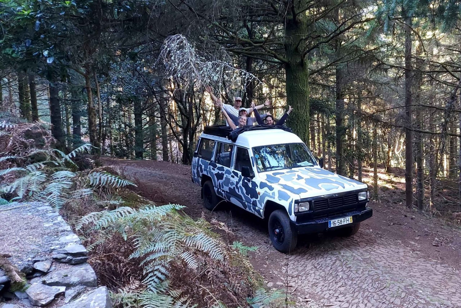Vanuit Funchal: jeeptour met open dak en wijnproeverij op Madeira