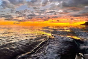 フンシャル：プライベートサンセットボートトリップ - シュノーケリング&パドルアップ 11 名様