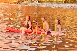 フンシャル：プライベートサンセットボートトリップ - シュノーケリング&パドルアップ 11 名様