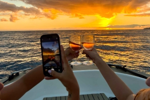 フンシャル：プライベートサンセットボートトリップ - シュノーケリング&パドルアップ 11 名様