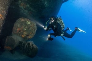 Funchal: Wreck dive F488 Frigate - certified divers