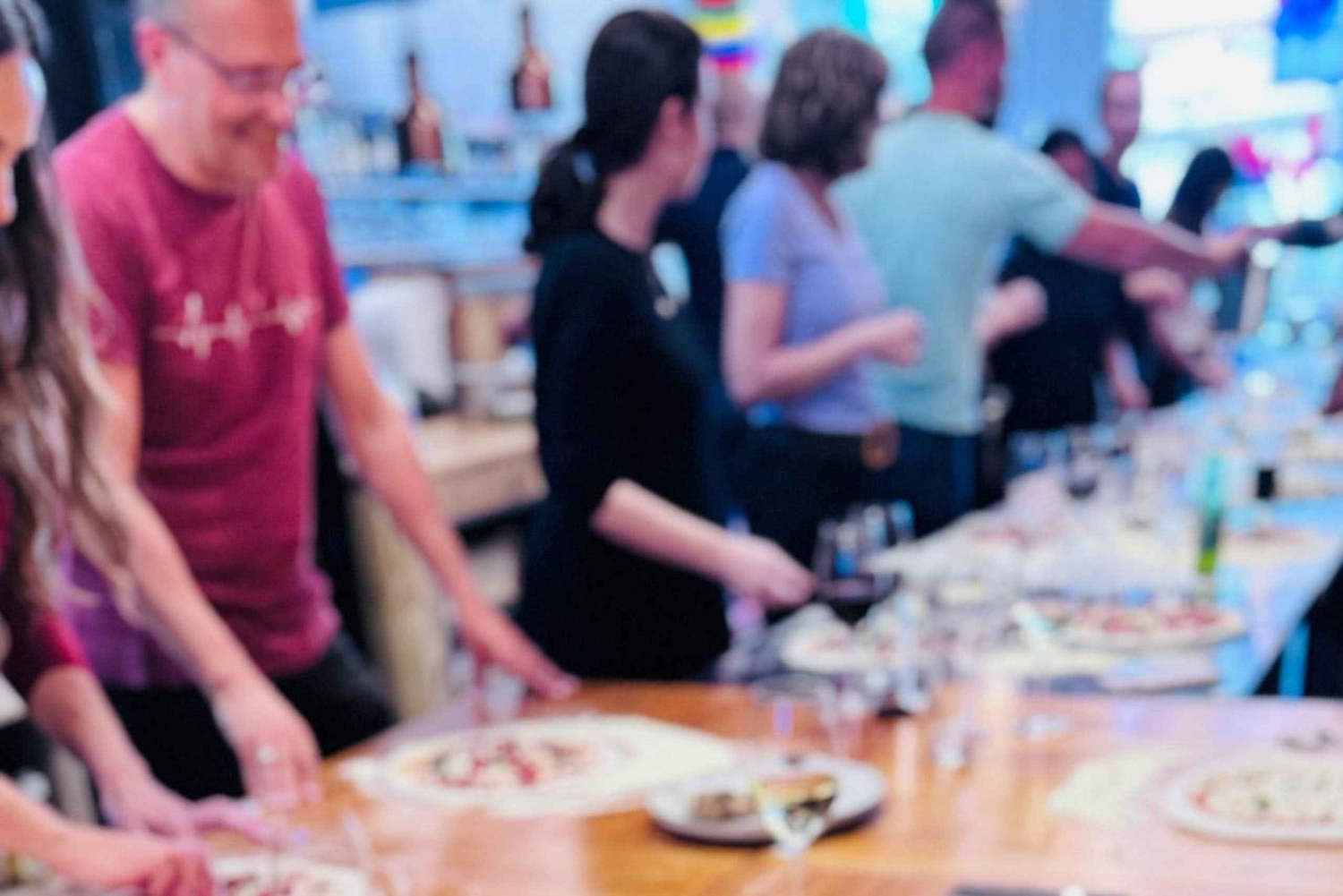 Aula prática de fazer pizza no Funchal