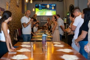 Aula prática de fazer pizza no Funchal