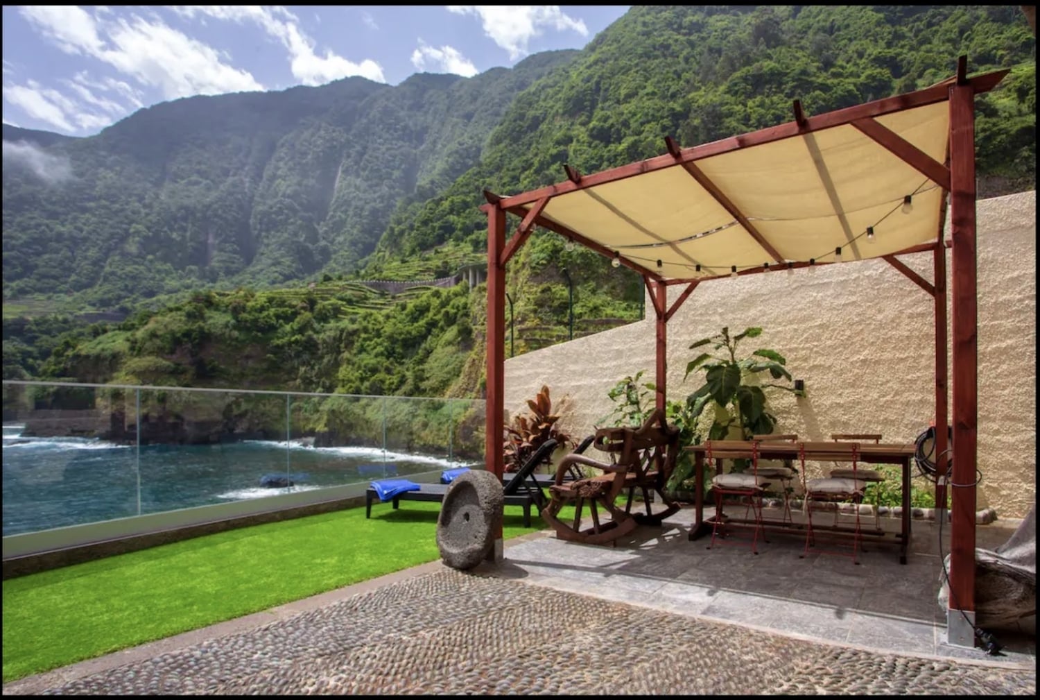 madeira black sand beach house