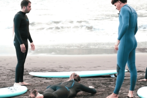 Madera: grupowa lekcja surfingu ze sprzętem