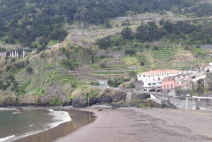 Madeira: Privat transport til Seixal Black Sand Beach