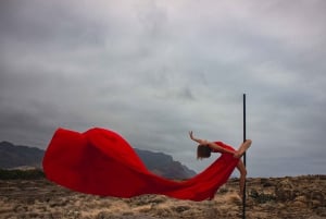 Red Flying Dress Photoshoot & Drone Video in Madeira