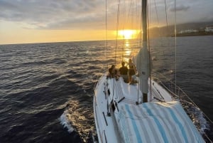 Zachód słońca na żaglówce