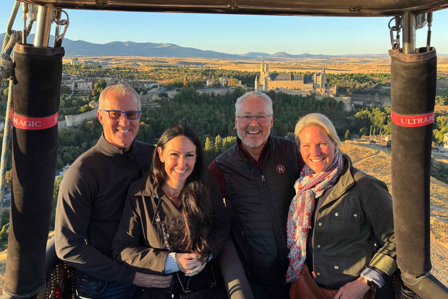 Voos de balão na zona de Madrid