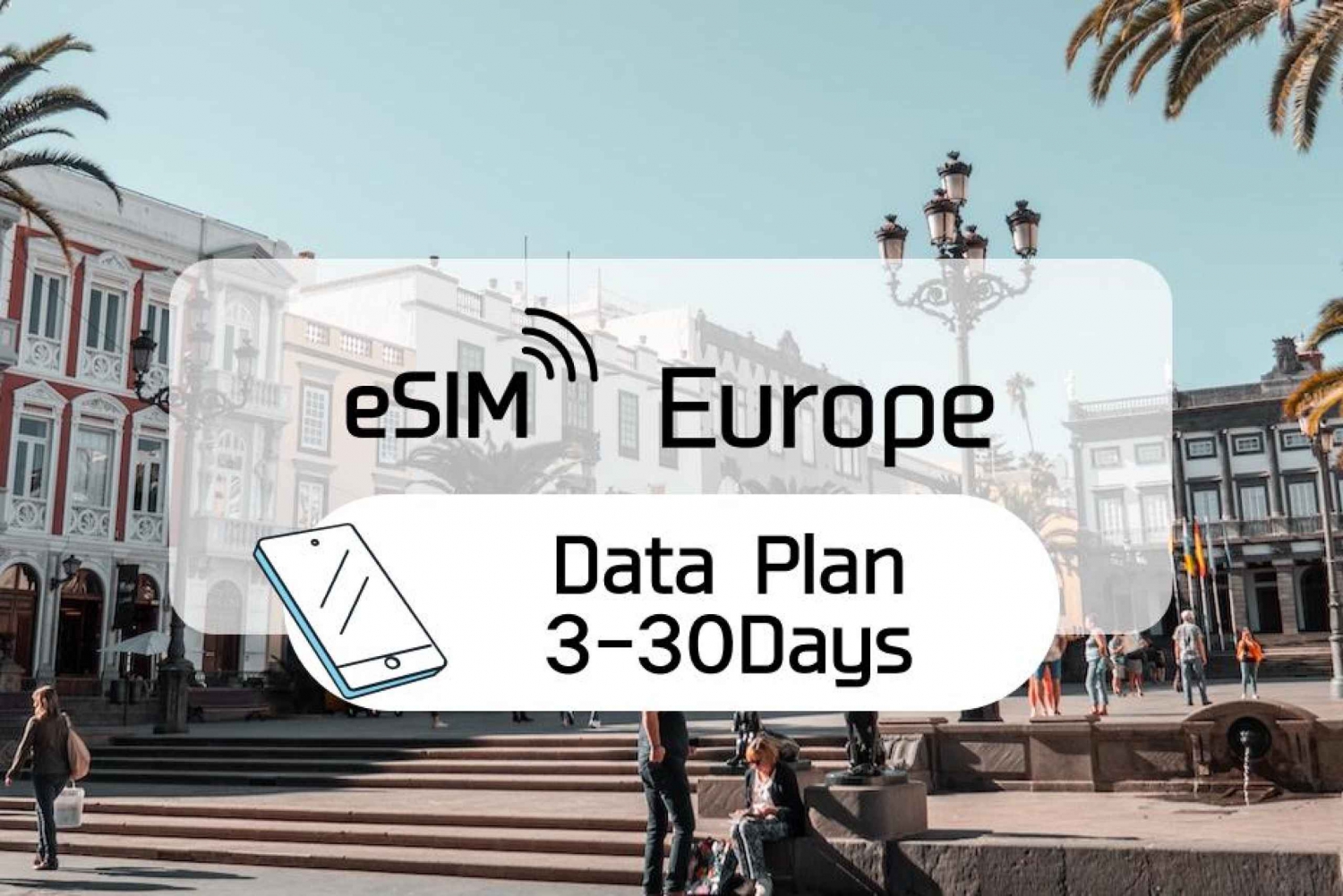 Europa: Plano de dados de roaming 5G eSim (0,5-2 GB/dia)