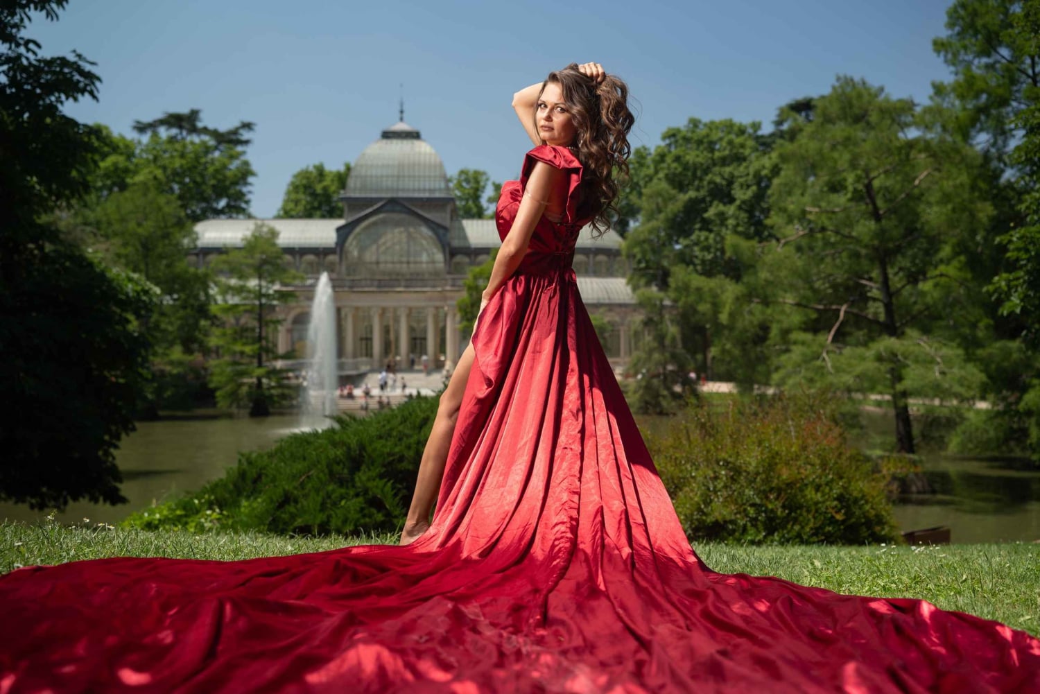 Flying Dress Photoshoot in Madrid