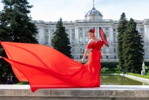 Flying Dress Photoshoot in Madrid