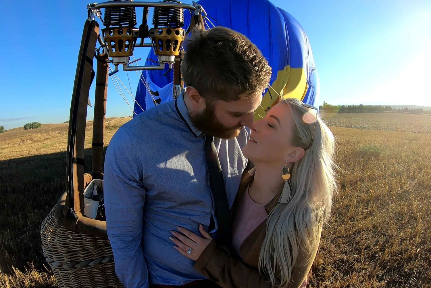 Depuis Madrid : Vol en montgolfière à Ségovie avec prise en charge