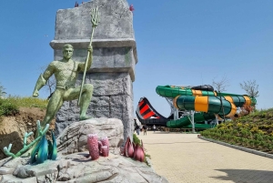 マドリード発：パルケワーナービーチウォーターパーク＆交通機関