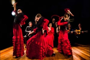 Madrid: Promenade au coucher du soleil et flamenco en option