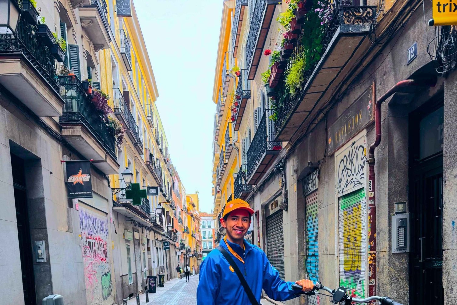 Cykeltur i Madrid med churros samt mulighed for skinke- og vinsmagning