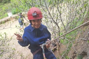 Madrid: Caving and Rappelling Adventure with Transport