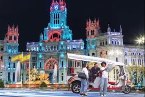 Madrid: Christmas Lights Night Tour by Electric Tuk Tuk
