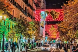 Madrid: Christmas Lights Night Tour by Electric Tuk Tuk