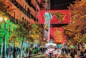 Madrid: Christmas Lights Night Tour by Electric Tuk Tuk