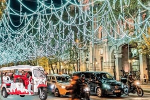 Madrid: Christmas Lights Night Tour by Electric Tuk Tuk