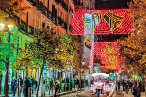 Madrid: Christmas Lights Night Tour by Electric Tuk Tuk