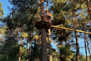 Madrid: Circuitos de tirolinas en la altura de los árboles