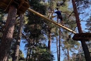 Madrid: Circuitos de tirolinas en la altura de los árboles