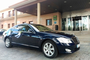 Stadscentrum van Madrid: privétransfer naar de luchthaven van Madrid