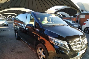 Stadscentrum van Madrid: privétransfer naar de luchthaven van Madrid