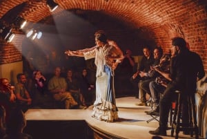 Madrid: Ticket de entrada al espectáculo flamenco con bebida y charla con el artista