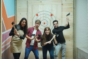 Madrid: Exclusive Axe Throwing Target for up to 4 People