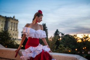 Madrid: Flamenca-fotoshoot med kjole og rekvisitter