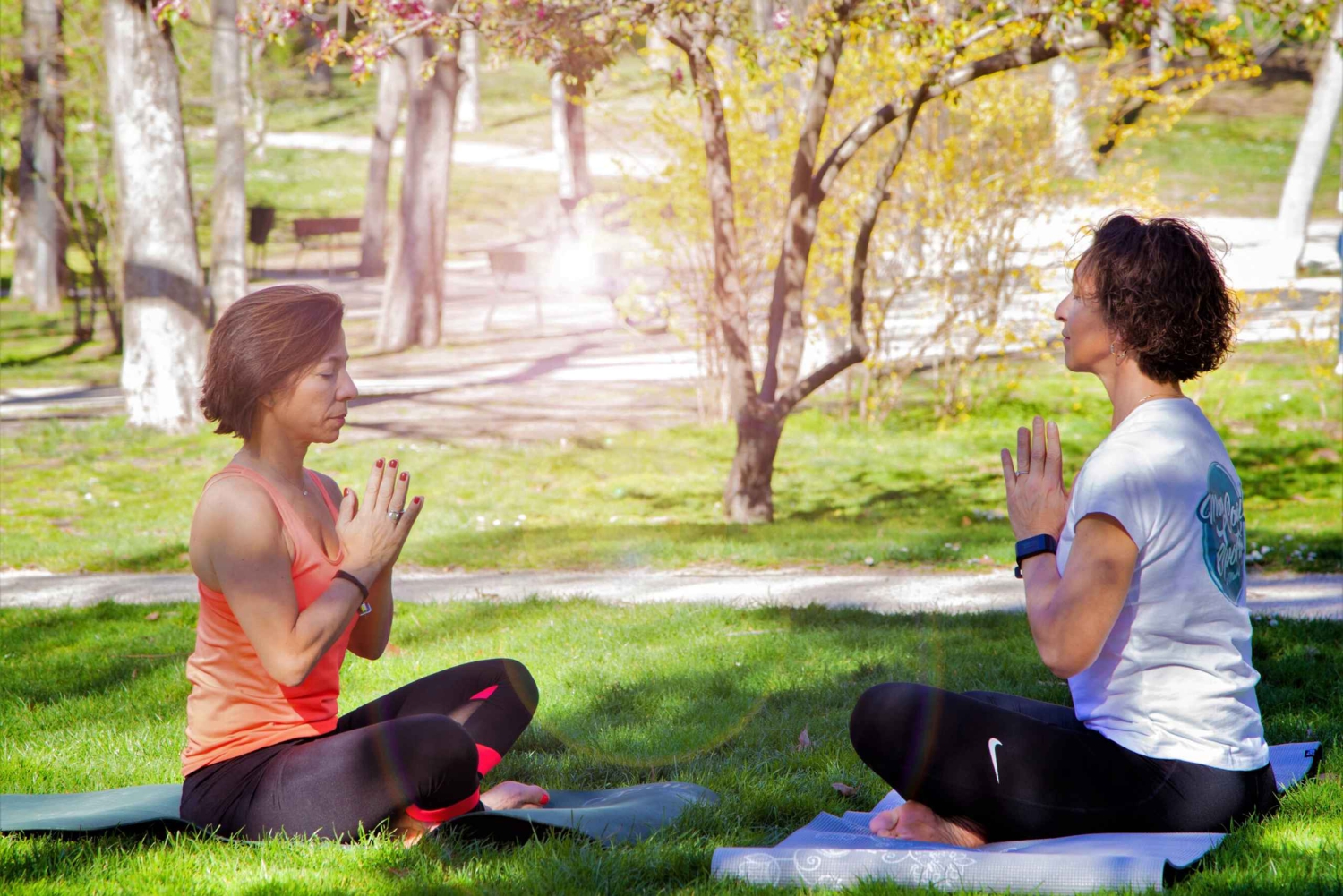 Em Madrid: Aula de Yoga Flow no Parque do Retiro