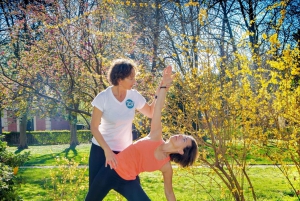 Em Madrid: Aula de Yoga Flow no Parque do Retiro