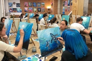 Madrid: Learn to paint, sip wine, enjoy snacks & music